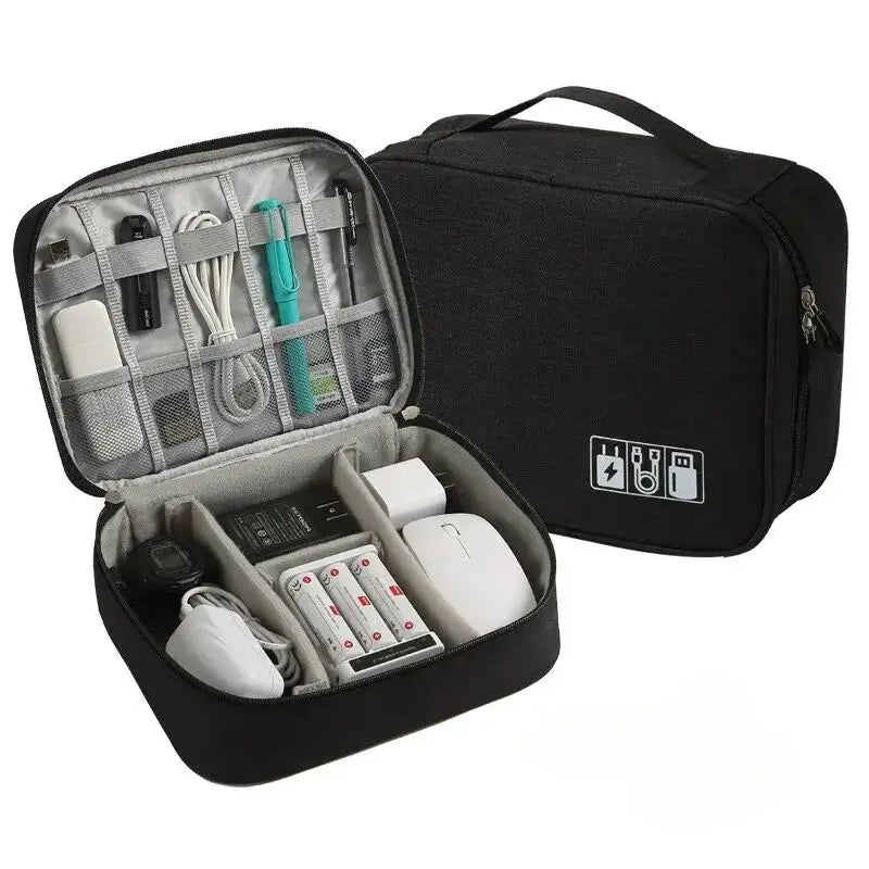 Waterproof Cable Organizer Bag β Travel Electronics Case