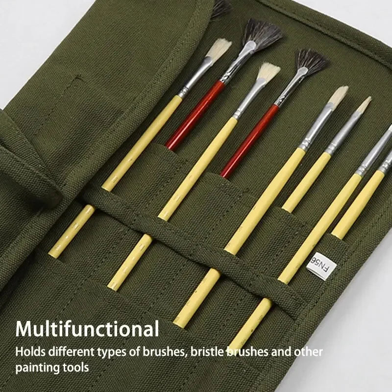 Canvas Brush Storage Roll