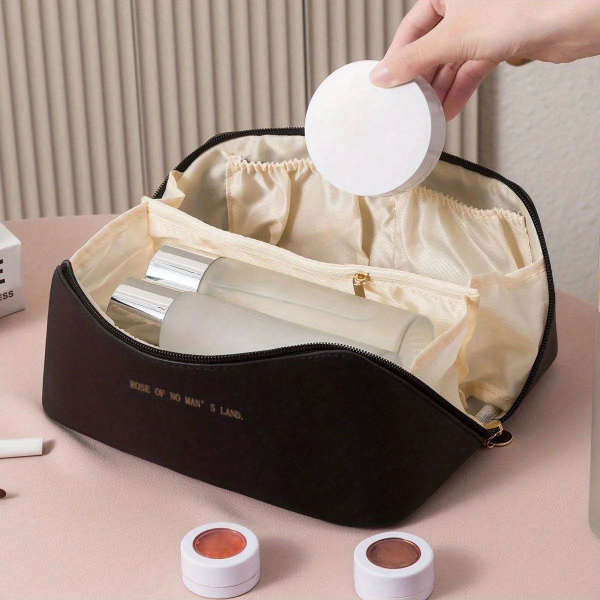 Luxury Makeup Organizer Bag β Travel Cosmetic Case