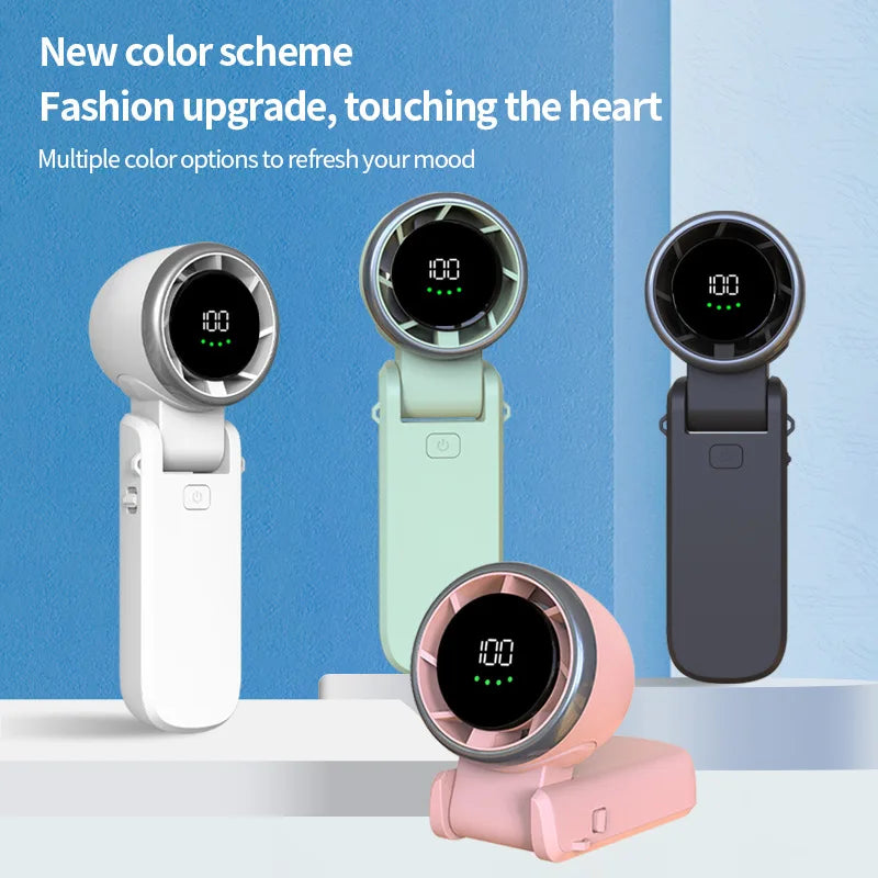 2025 Hanging Neck & Folding Desktop Mini Fan