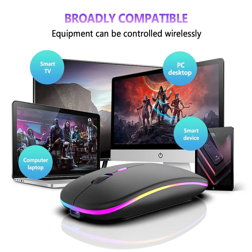 Bluetooth & 2.4GHz Wireless RGB Mouse