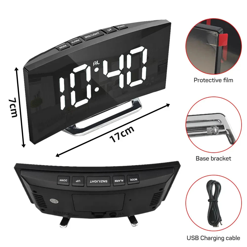 QuietTime™ Digital Mirror Clock