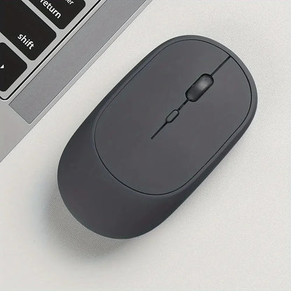 Dual Mode Mouse – Bluetooth + 2.4G, Silent & Rechargeable