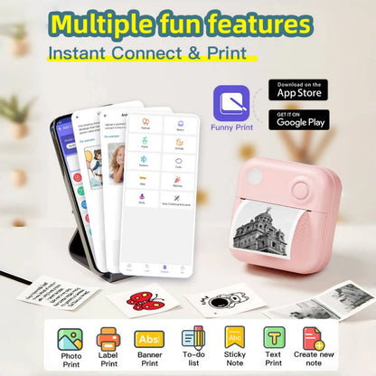 Mini Thermal Printer – Portable Sticker & Label Maker