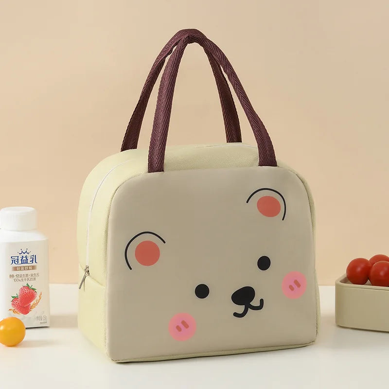 Cartoon Animals Thermal Lunch Bags