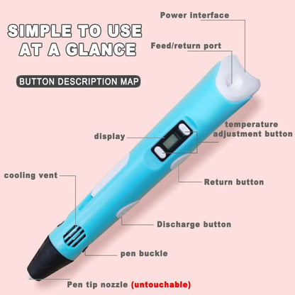 3D Printing Pen for Kids – DIY Drawing with PLA Filament
