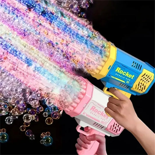 40-Hole Electric Bubble Gun – Handheld Rocket Launcher Toy for Kids
