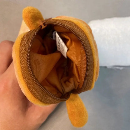 🍞 Cartoon Toast Bread Plush Coin Purse