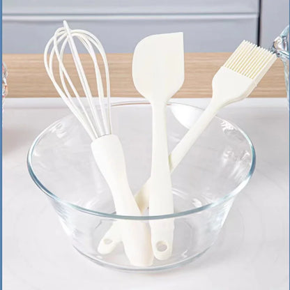 3-Piece Silicone Baking Set – Spatula, Beater & Brush