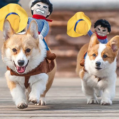 🤠 NONOR Halloween Cowboy Dog Clothes – Funny Jacket Coats for Dogs