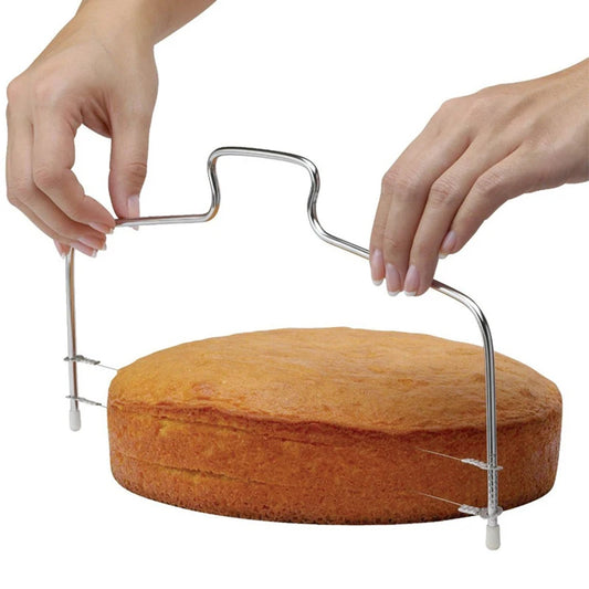 Adjustable Double Wire Cake Cutter – Stainless Steel Slicer