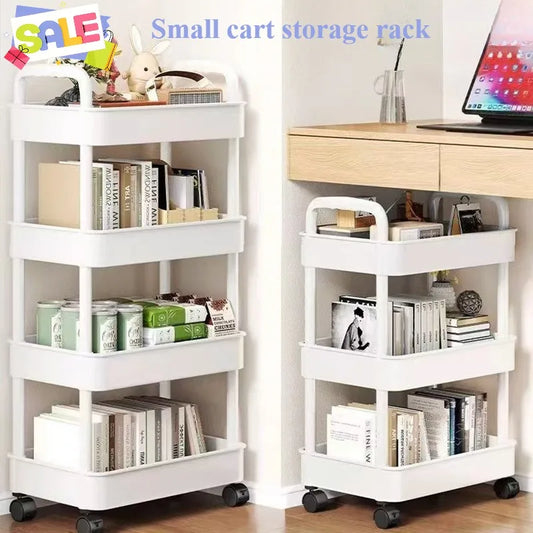 Home kitchen bathroom small cart storage rack