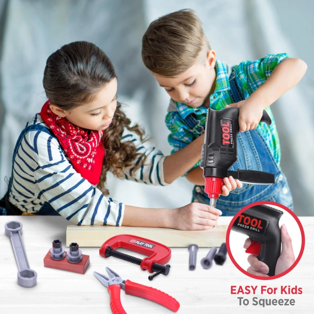 Children's Tool Set with Electric Toy Drill