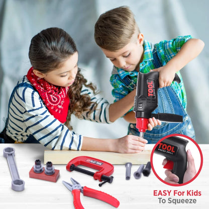 Children's Tool Set with Electric Toy Drill