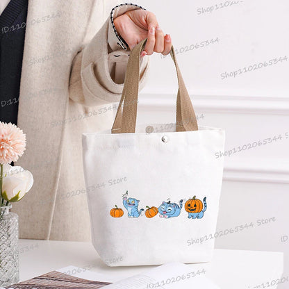 🎃 Halloween Anime Tiger Canvas Tote