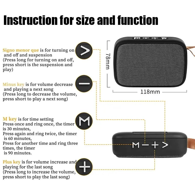 Mini Bluetooth 5.0 Speaker – Outdoor Wireless HiFi Sound Box