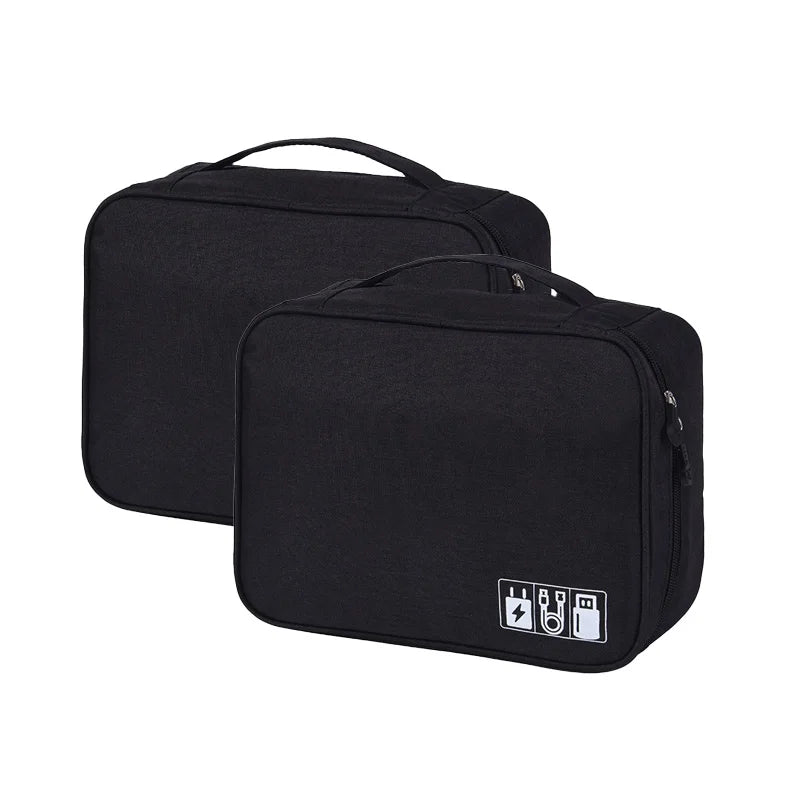 Waterproof Cable Organizer Bag – Travel Electronics Case