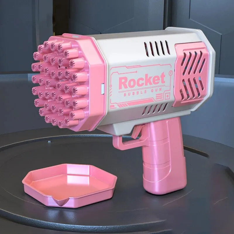 40-Hole Electric Bubble Gun – Handheld Rocket Launcher Toy for Kids