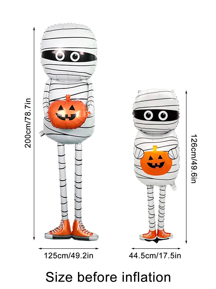 🎃 1pc Halloween Mummy Balloon – Spooky Cute Party Decoration