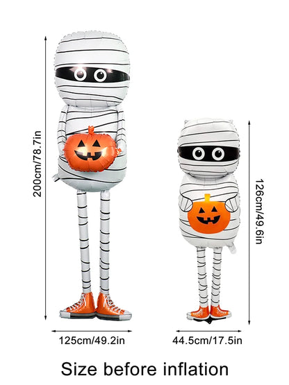 🎃 1pc Halloween Mummy Balloon – Spooky Cute Party Decoration