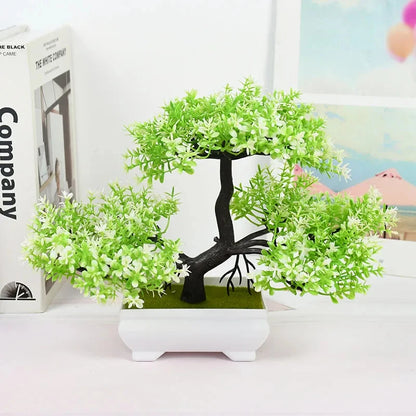 Artificial Bonsai Tree in Pot – Fake Potted Plant Decor