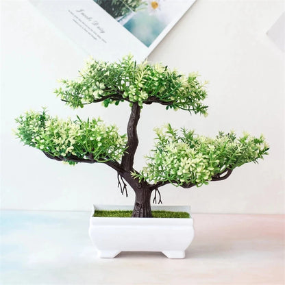 Artificial Bonsai Tree in Pot – Fake Potted Plant Decor