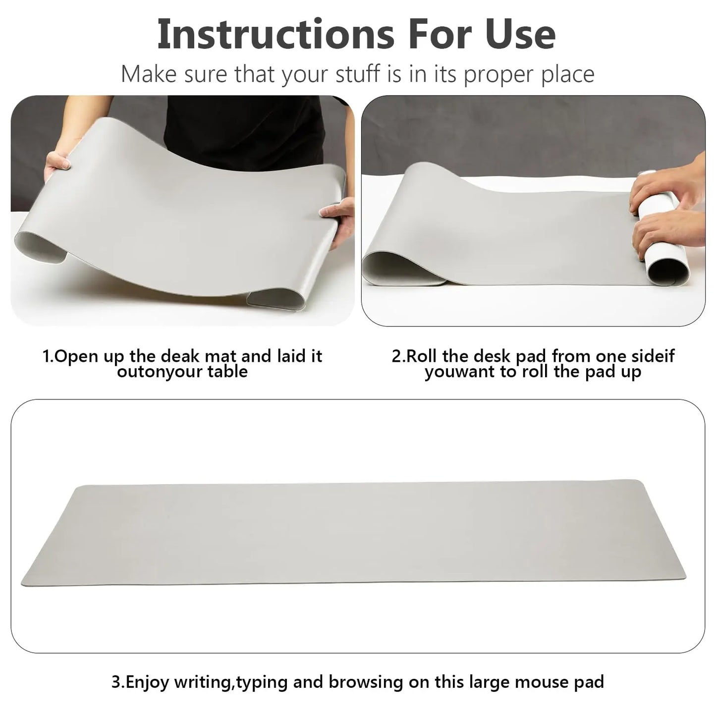 EdgeMat – Large Leather Desk Cover
