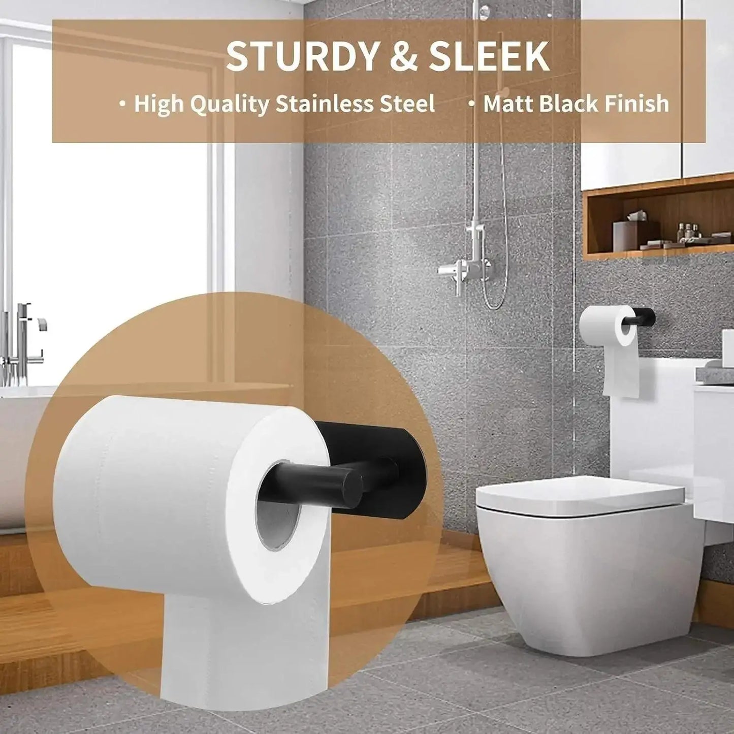 QuickStick – Adhesive Toilet Paper Rack