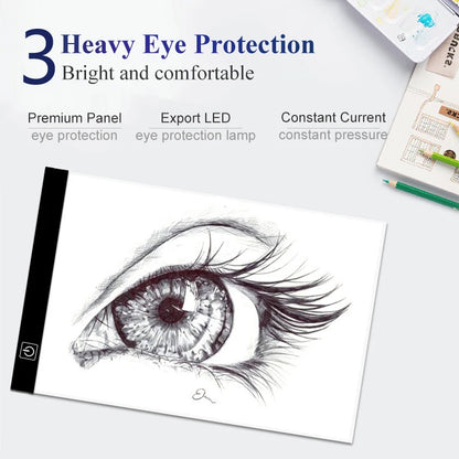 LED Drawing Copy Pad – 3-Level Dimmable Light Board