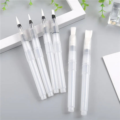 3/7pcs Watercolor Brush Pen Set – Refillable Soft Tips