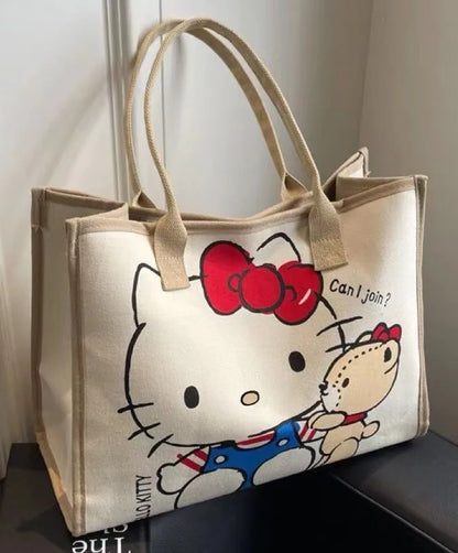 🎀 Hello Kitty Canvas Tote Bag
