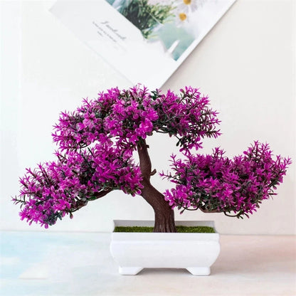 Artificial Bonsai Tree in Pot – Fake Potted Plant Decor