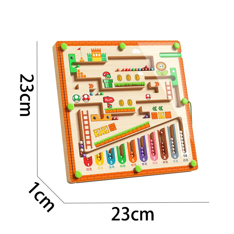 Magnetic Maze Puzzle Toy – Early Learning Game for Kids