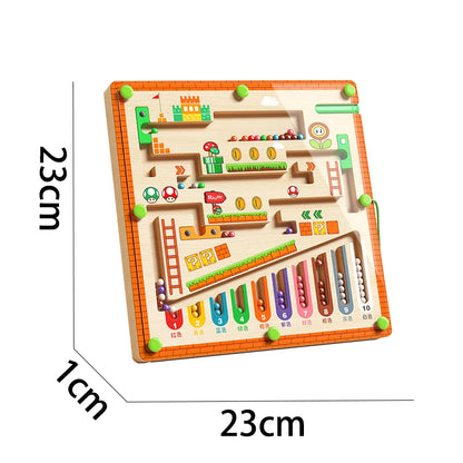 Magnetic Maze Puzzle Toy – Early Learning Game for Kids