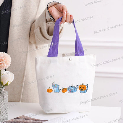 🎃 Halloween Anime Tiger Canvas Tote