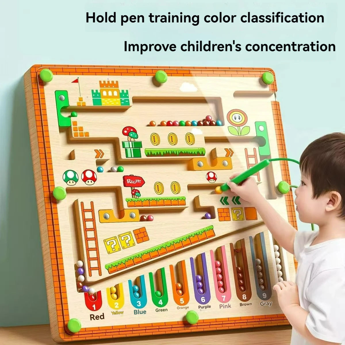 Magnetic Maze Puzzle Toy – Early Learning Game for Kids