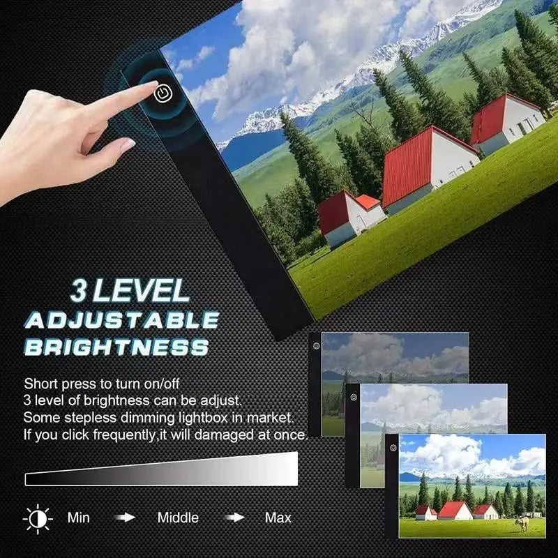 A5 LED Transparent Light Board – Sketching, Copying & DIY Drawing Pad