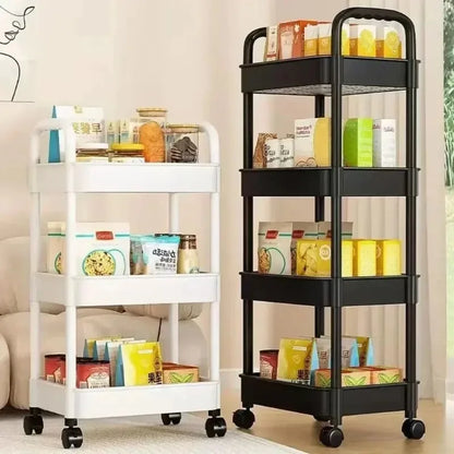 Home kitchen bathroom small cart storage rack
