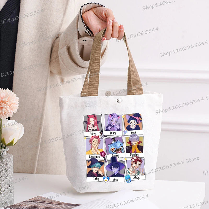🎃 Halloween Anime Tiger Canvas Tote