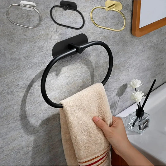 Self-Adhesive Towel Holder – Stainless Steel Rack
