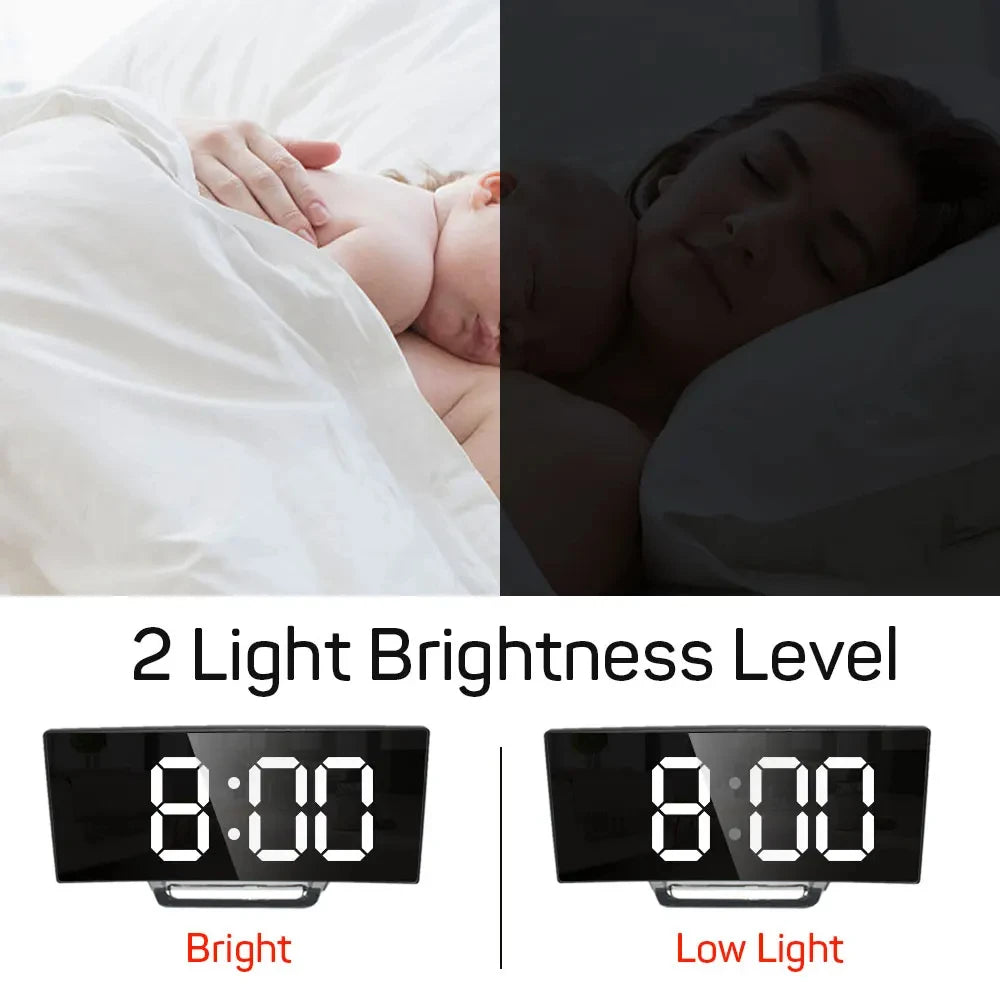 QuietTime™ Digital Mirror Clock