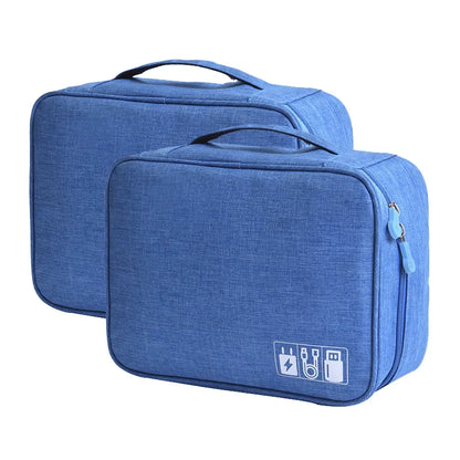 Waterproof Cable Organizer Bag – Travel Electronics Case