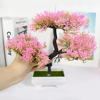 Artificial Bonsai Tree in Pot – Fake Potted Plant Decor