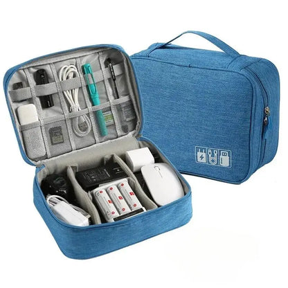 Waterproof Cable Organizer Bag – Travel Electronics Case