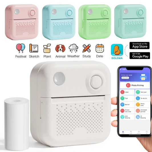 Mini Thermal Printer – Portable Sticker & Label Maker