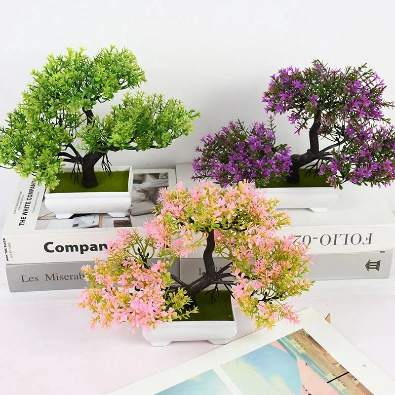 Artificial Bonsai Tree in Pot – Fake Potted Plant Decor