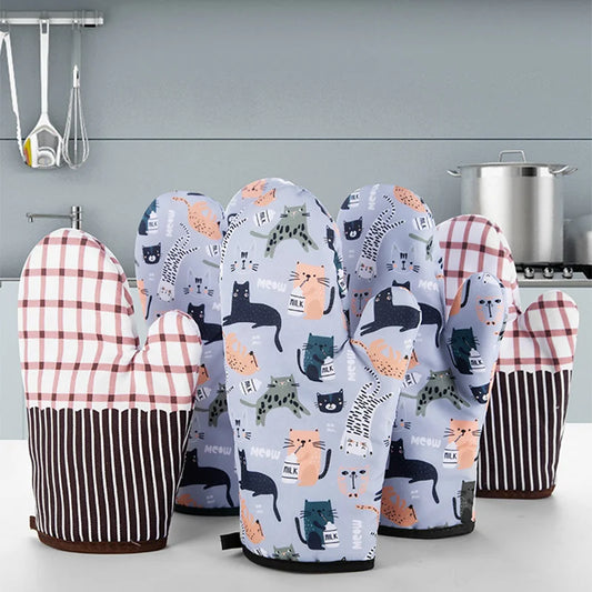 Heat-Resistant Oven Mitts – Non-Slip Kitchen Gloves