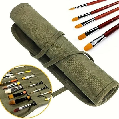 Canvas Brush Storage Roll