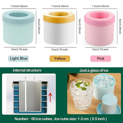 ❄️ ChillFlex – Silicone Round Ice Cube Mold