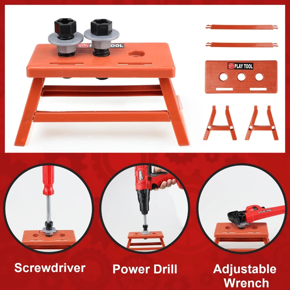 Children's Tool Set with Electric Toy Drill